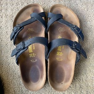 Birkenstocks Miyari black shoes sandals size 36